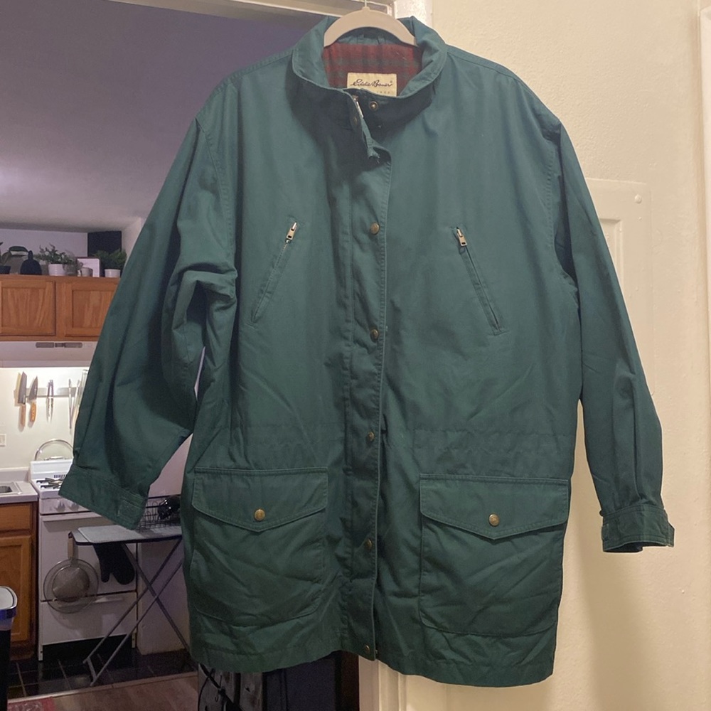 eddie bauer blanket lined chore coat